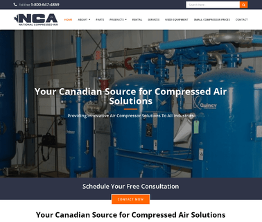 National Compressed Air - Air Compressor Solutions for All package and printing