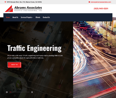 Welcome To Abrams Associates Traffic Engineering related services trade