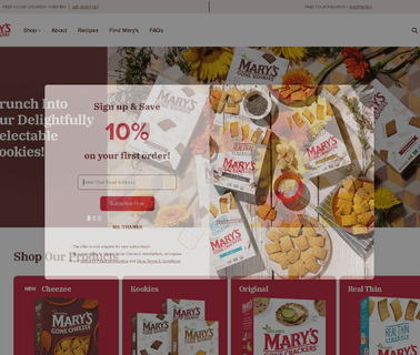 Marys Gone Crackers: Profile baked