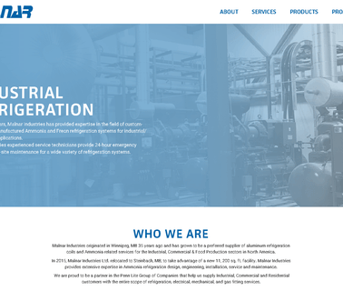 Industrial Refrigeration Malnar Industries ammonia suppliers