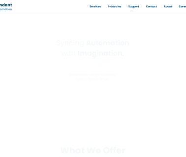 Control System Design and Engineering - Pendant Automation control