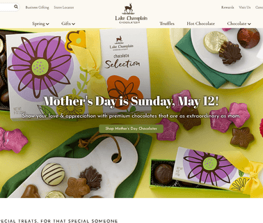 Lake Champlain Chocolates: Profile favors candles