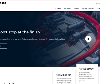 Macdermid Enthone Industrial Solutions use metal injection