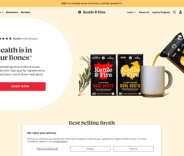 Kettle & Fire Bone Broth bone