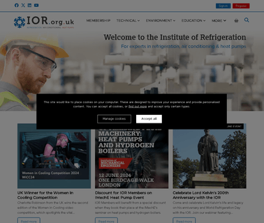 Institute of Refrigeration Ior improve