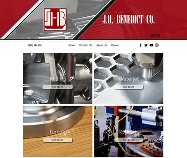 J.H. Benedict Co. Incorp fanuc cnc control