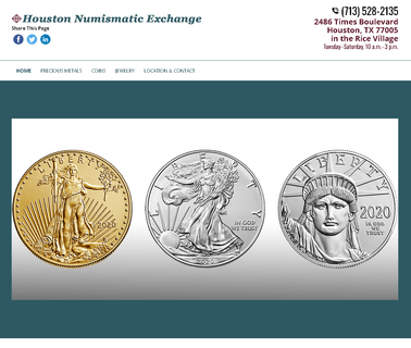 Houston Numismatic Exchange jewelry houston