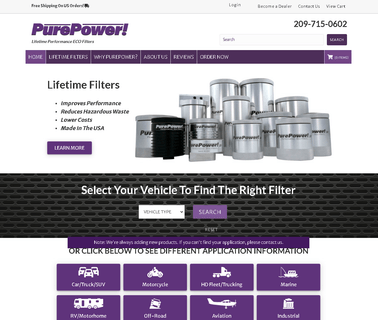 Pure Power Lifetime Filters remote oil