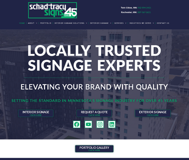 Schad Tracy Signs - We Design, Build, and Install Signs In porter tracy