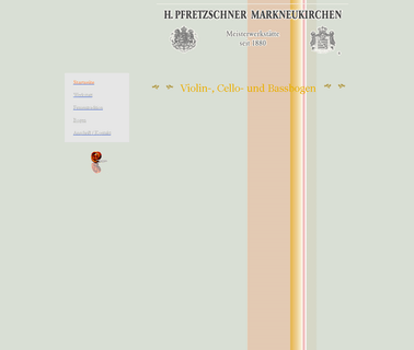 H. Pfretzschner Markneukirchen instruments over