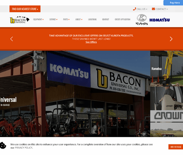 Bacon Universal Equipment Sales and Rental factory rent