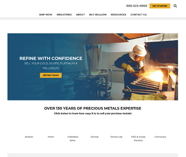 Gold Refinery & Precious Metal Scrap Refining Garfield Refining today gold
