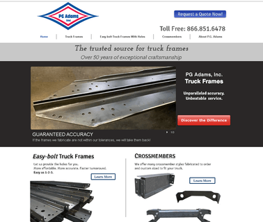Pg Adams Inc equipment truck chassis