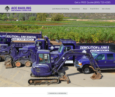 Hauling Junk Removal & Demolition San Diego Ace Hauling commercial office
