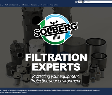 Solberg Filtration Filters Silencers Vacuum Filters Oil Mist 110 filters