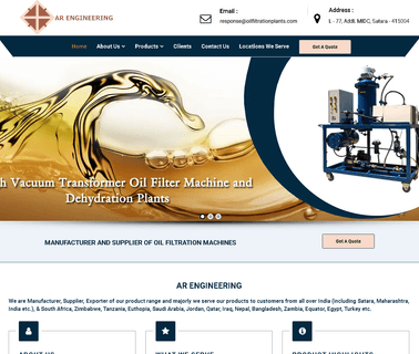 Ar Engineering high pressure filtration