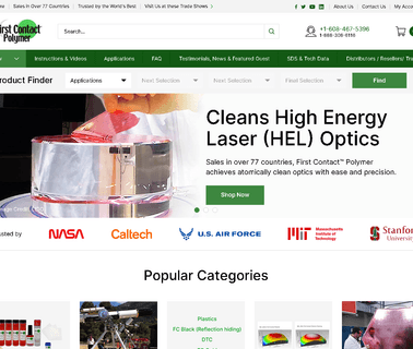 Photonic Cleaning Technologies - Atomically Clean Optics coated surface