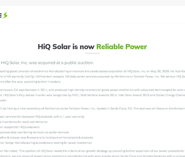 Hiq Solar top mount kitchen