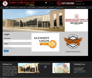 Sofari Collections Ltd office cellphone