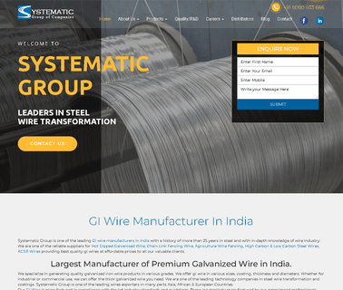 Systematic Industries hot and cold stainless steel