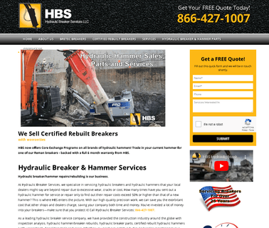 Hydraulic Breaker Services Llc attachment backhoe
