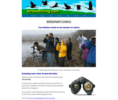 Birdwatching Dot Com - About Wild Birds and Birding talking birds