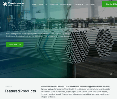 Home Page base stainless