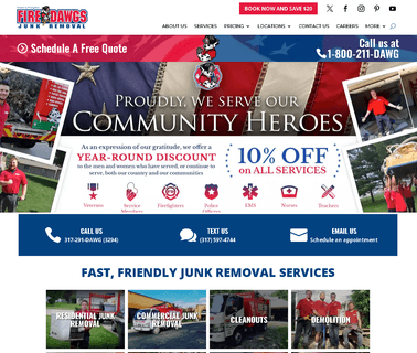 Junk Removal Indianapolis Fire Dawgs Junk Removal hot tub furniture