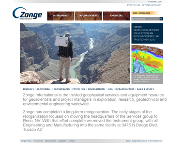 Zonge International Geophysical Services and Equipment borehole geophysical