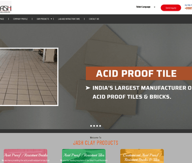 Jash Clay Products high strength materials