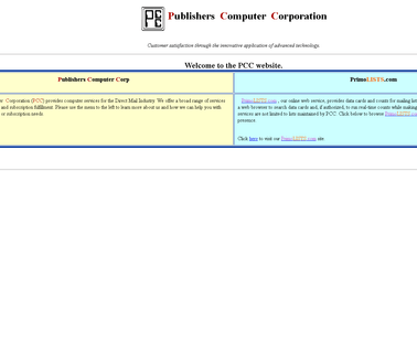 Publishers Computer Page mail marketing