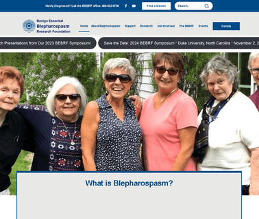 Blepharospasm; Information, Treatment, Patient treatment disc diffuser