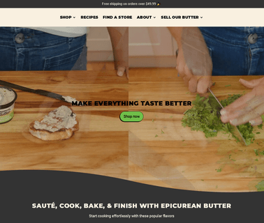 Epicurean Butter dairy products packaging