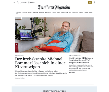 Frankfurter Allgemeine Zeitung covering