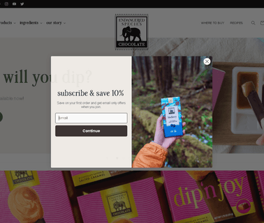 Endangered Species Chocolate bar chocolate