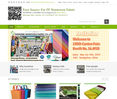 Sunshine Nonwoven Fabric & Clothesquanzhou 120 fabric