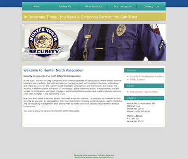 Hunter North Security Services Traffic Control Nh Vt Ma corporate services security