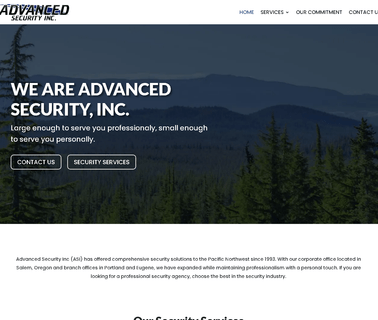 Professional Security in Salem Portland & Eugene Or advanced service
