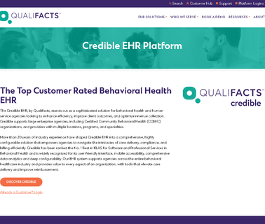 Credible Behavioral Health Software health software