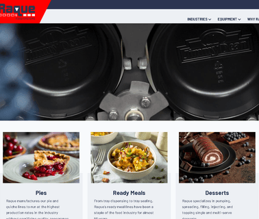Raque Food Systems,  industrial material handling equipment