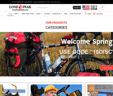 Lone Peak Packs Bicycle Packs, P bicycle panniers