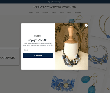 Deborah Grivas Designs necklace pearls
