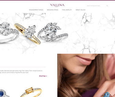 Valina Bridal Collection jewelry bands