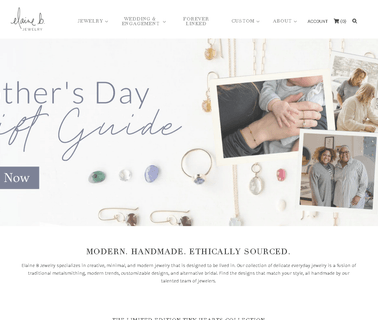 Elaine B Jewelry geometric and