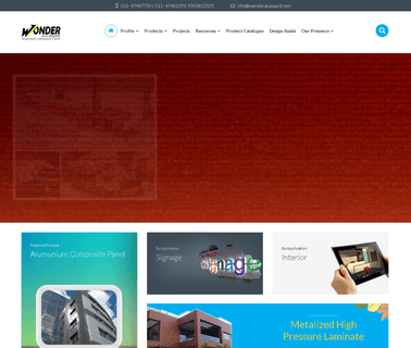 Wonder Aluboard acp aluminum composite panels