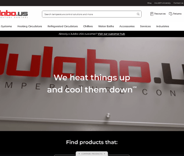 Welcome to Julabo USA lifters clamps
