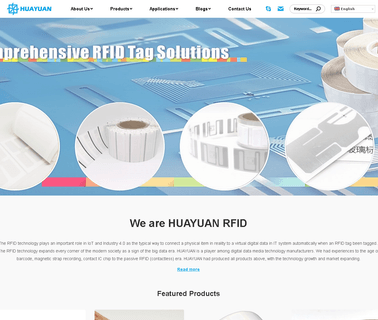 Shanghai Huayuan Electronic Corp. cards label