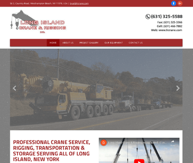 Professional Crane Service Rigging Transportation & Storage call york