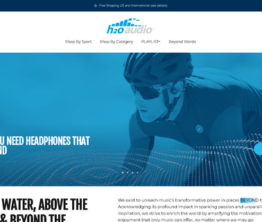 H2O Audio Waterproof Headphones & Accessories athletes
