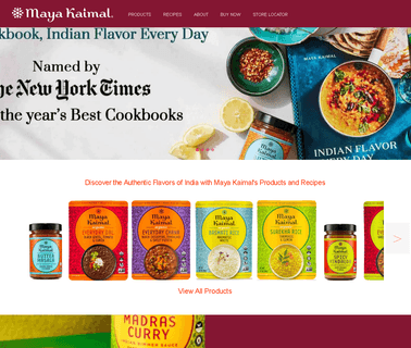 Maya Kaimal Fine Indian Foods ethnic